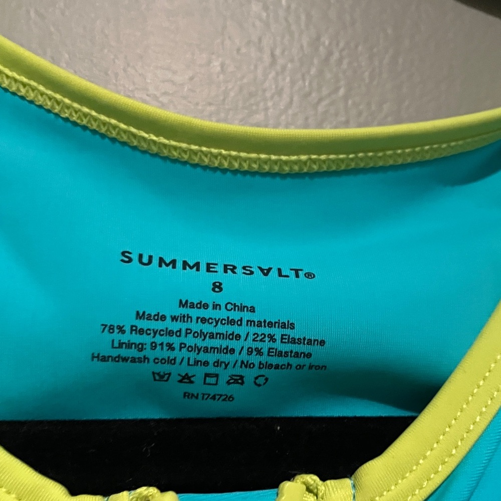 Summersalt  Swim Rashguard size 8 - Picture 3 of 4